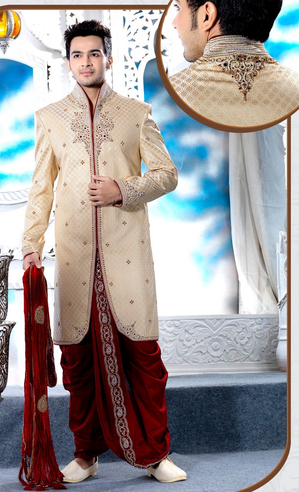 Wedding Sherwani And Kurta Pajama Collection 2012 | Indian ...
 Groom Sherwani Designs