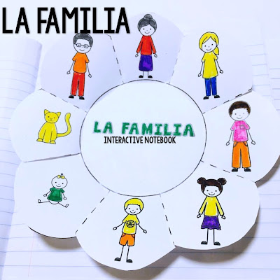 La Familia (The Family) Spanish Interactive Notebook Activity
