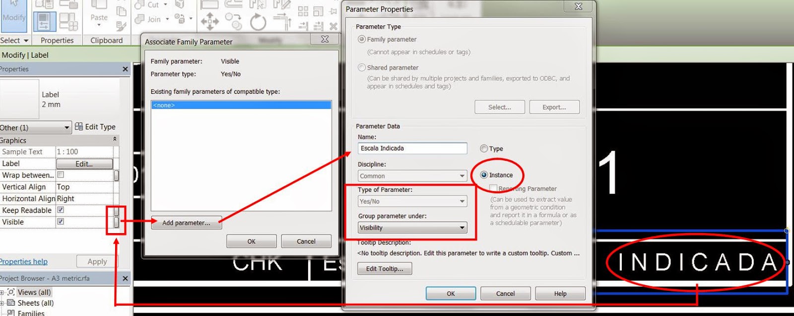Revit windsurfer scale as indicated in a different language