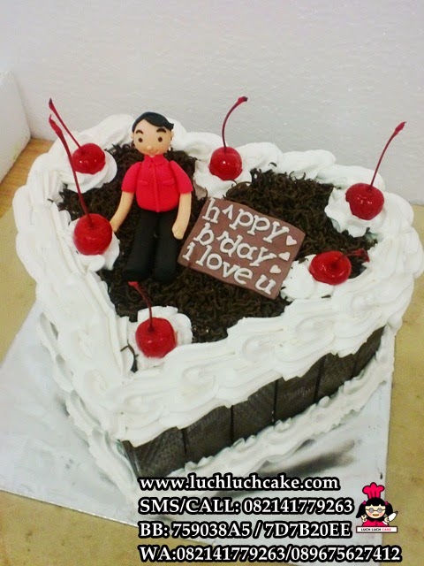 Luch Cake Kue Tart Blackforest Love Suami Daerah Surabaya Sidoarjo