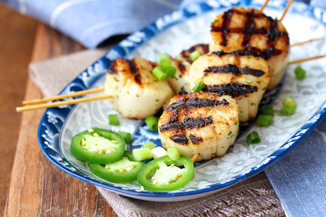 Sea Scallops with a Jalapeño and Grapefruit Marinade