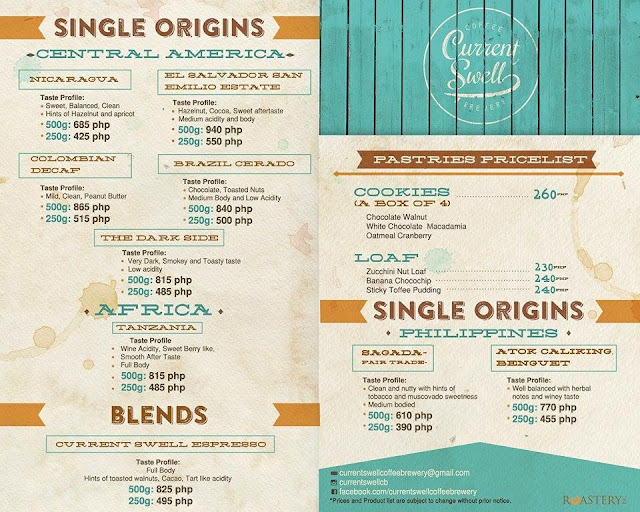 Freshly-Roasted Coffee Beans Philippines - Current Swell Brewery Price List