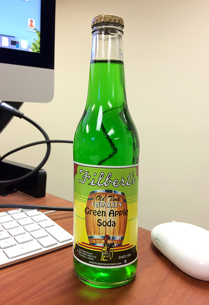 Steve's Root Beer Journal Filbert's Old Time Quality Green Apple Soda