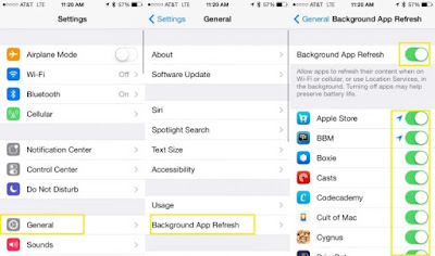 Background App Refresh Background App Refresh