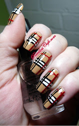 nail christmas tartan nails thanksgiving pattern plaid silver thompson stars challenge camel inspiration roundup resolutions happy mani burberry pointless cafe