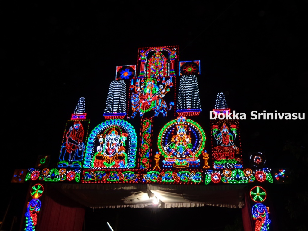 Heritage of India Lighting decoration in Temples during festivals