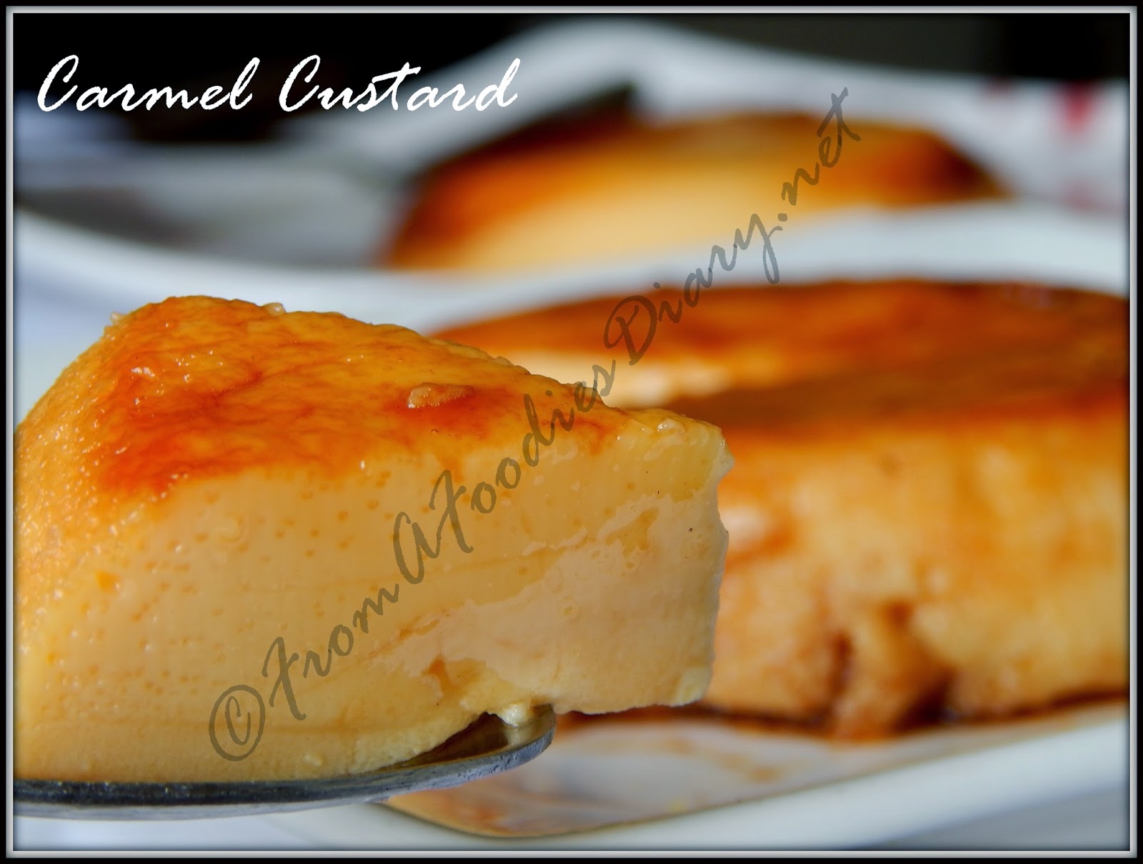 Caramel Custard With Condensed Milk(In a pressure cooker