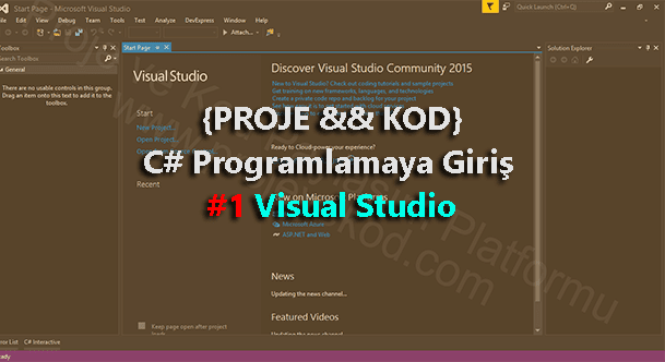 C# Programlamaya Giriş #1 Visual Studio,
Visual Studio İndirme ve Kurulumu,
C# a Giriş,
C# Programlama