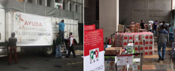 Gobierno priista de Oaxaca le aprieta a damnificados; no reparte ayuda que llega Gobierno priista de Oaxaca le aprieta a damnificados; no reparte ayuda que llega