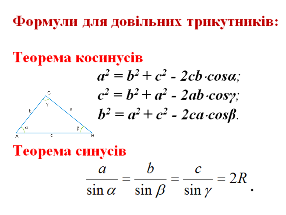 Теорема косинусов угла б. Теорема синусов и косинусов 9 класс. Теорема синусов и косинусов для треугольника 9 класс. Теорема синусов и косинусов формулы шпаргалка. Теорема косинусов и синусов формулы в геометрии.