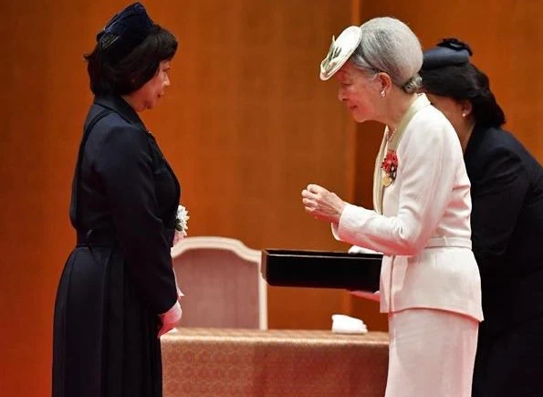 Empress Michiko, Crown Princess Masako, Princess Kiko and Princess Nobuko Asaka attended the Florence Nightingale medal award ceremony