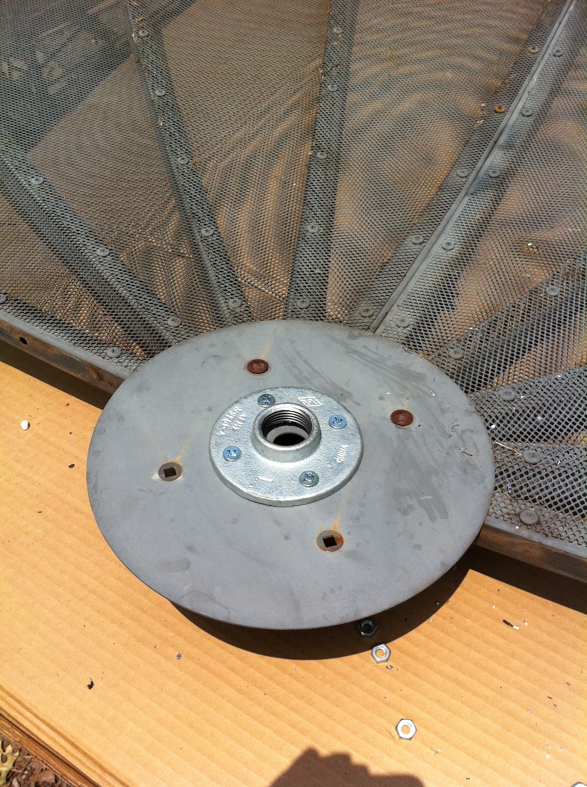 Handy Mandy's Project Emporium Satellite Dish Patio Umbrella