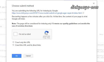 Cara Mudah Submit Url Google Agar Cepat di Index