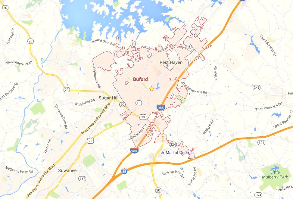 Buford GA Map Location