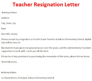 resignation letter template: October 2012
