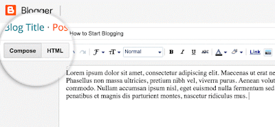 Cara Membuat Akun Blogger 5 posting blogger menulis html