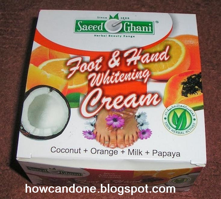 Foots And Hands Whitening Cream Formula i how do
