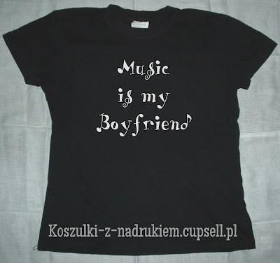 koszulka music is my boyfriend