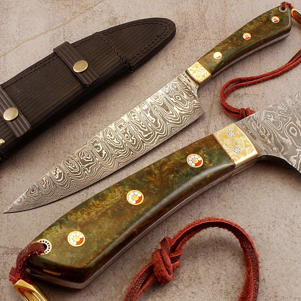 Damascus Steel Products, Mosaic Pins,Micarta Sheet, Resin Sheets