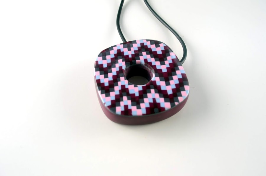 colgantes geométricos huecos arcilla polimérica