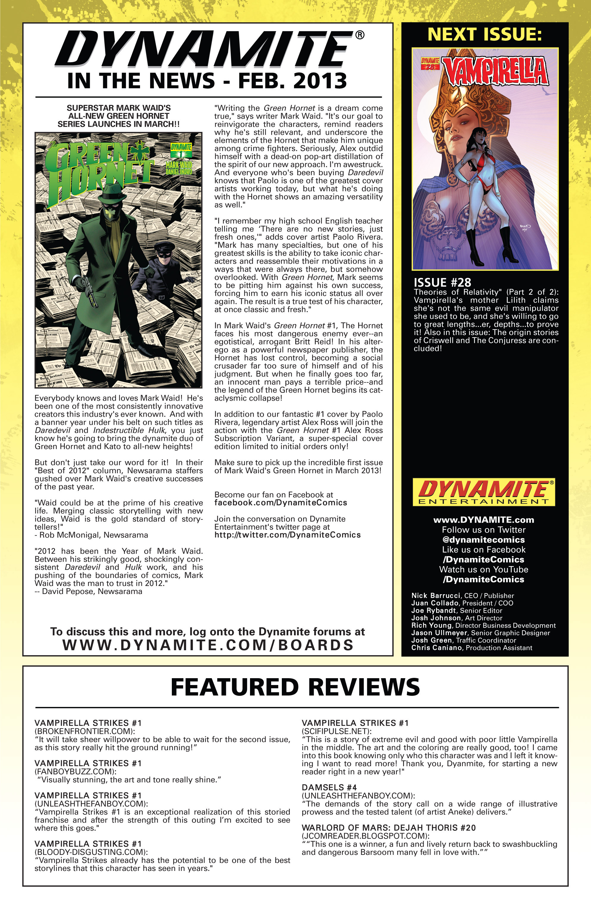 Read online Vampirella (2010) comic -  Issue #27 - 27