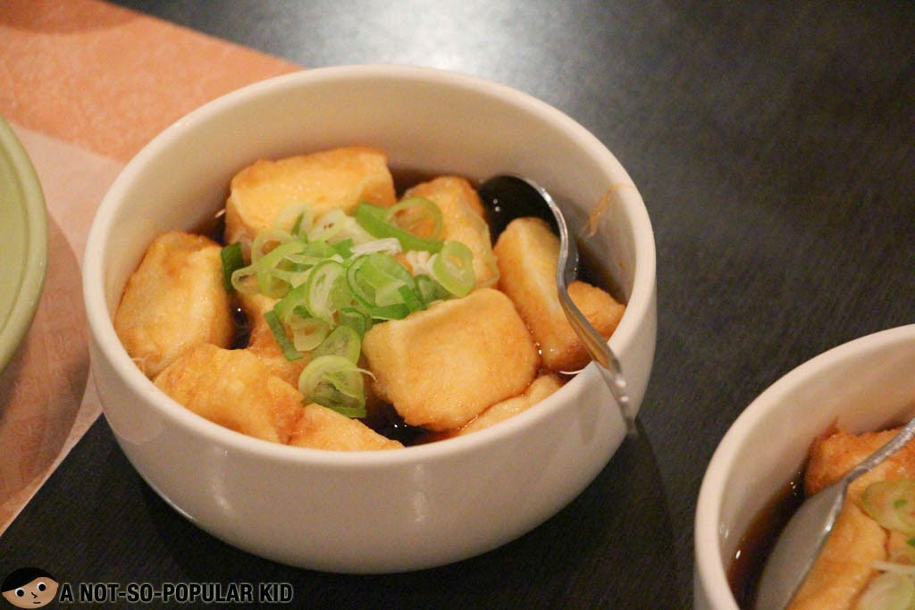 The delicate Mini Agedashi Tofu of Sugi Restaurant