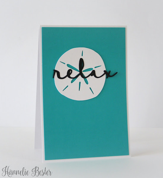 beach inspired greeting card -relax