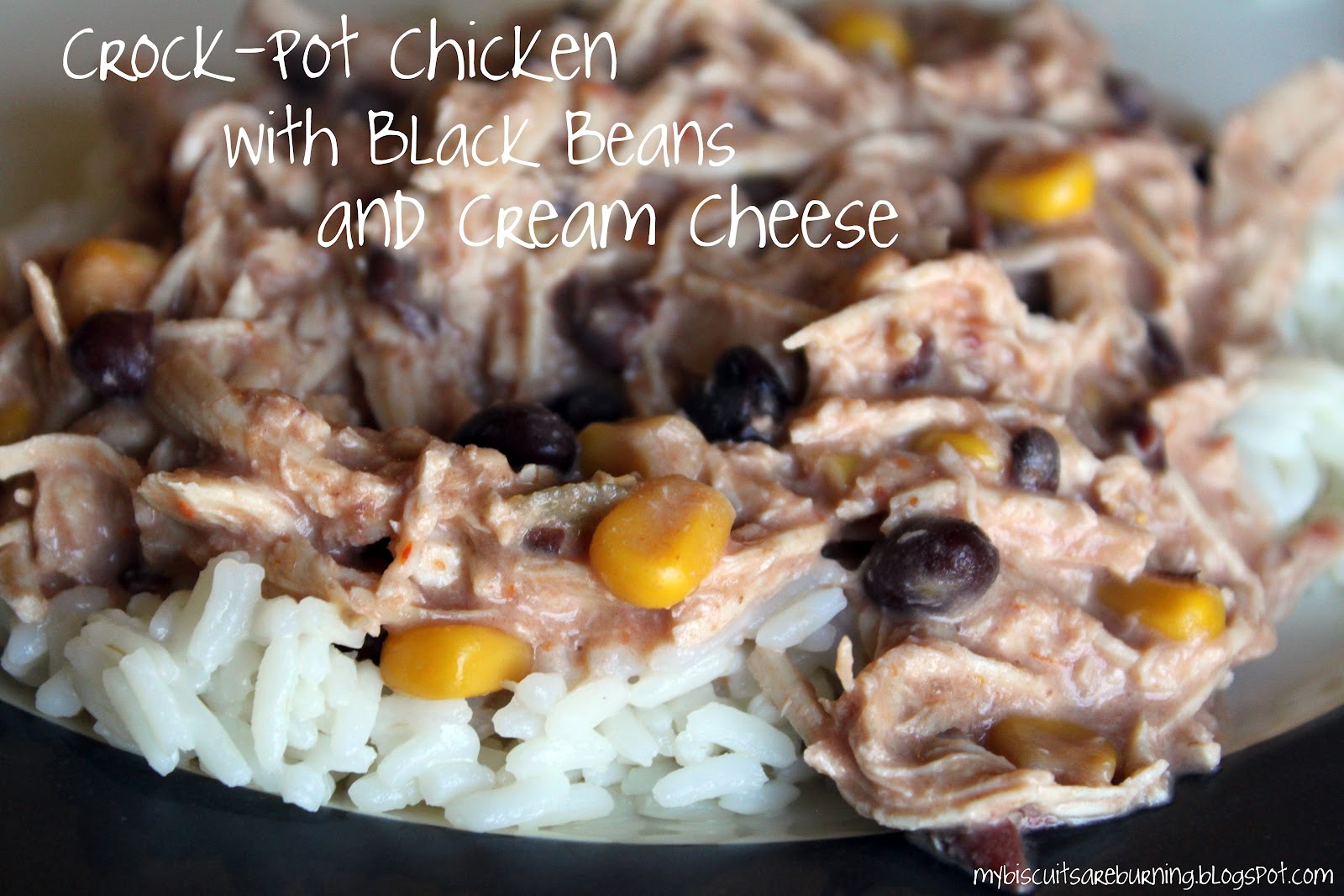 Crock Pot Chicken W/ Black Beans and Cream Cheese