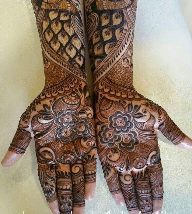 Beautiful Latest Simple Arabic Pakistani Indian Bridal Girl Mehndi  Designs.: A dulhan mehndi design wallpaper bridal mehndi design