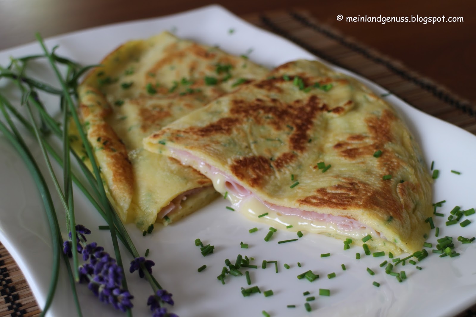 mein Land und Gartengenuss : Schinken-Käse-Omelett