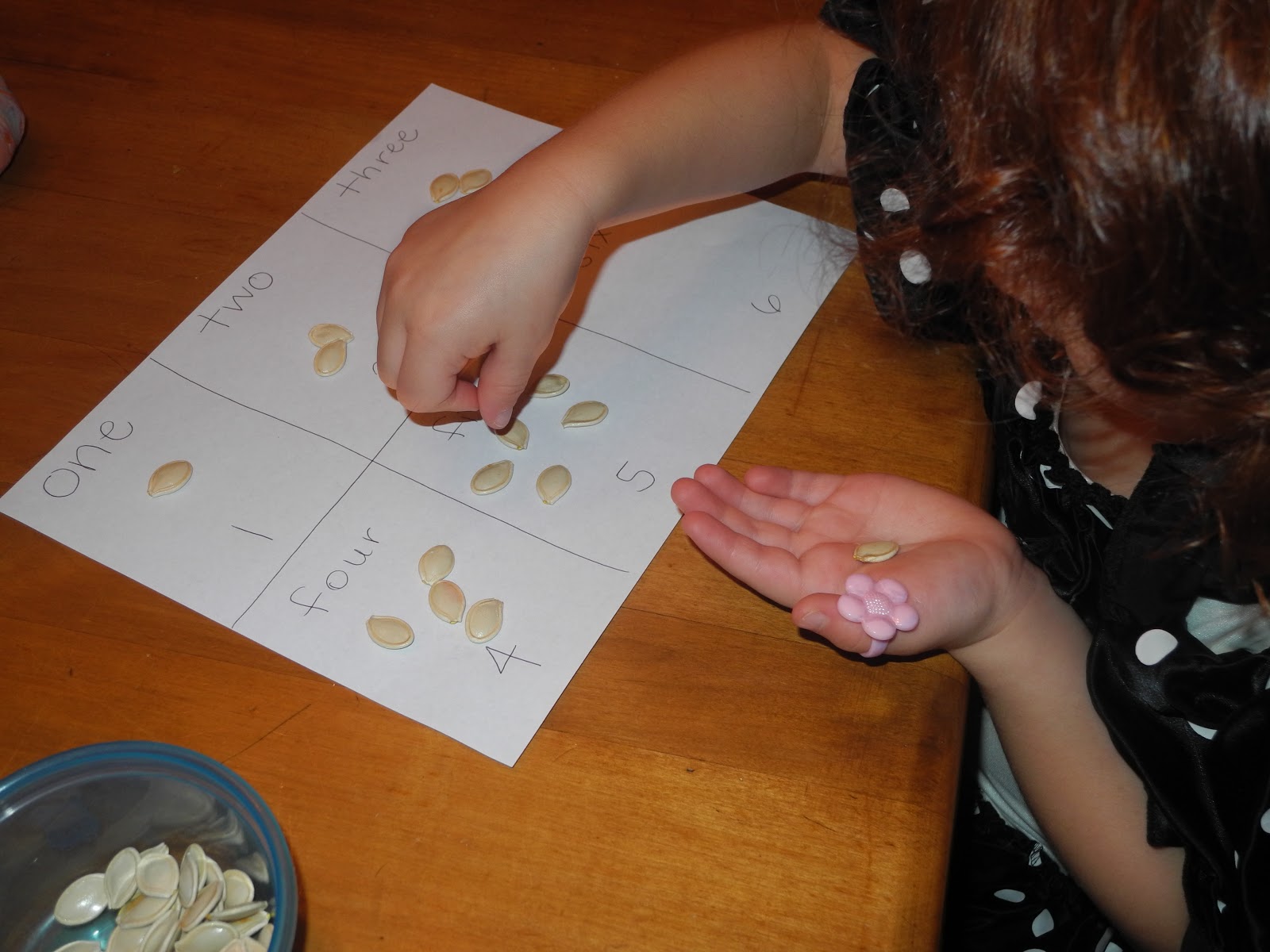 Busy and the Beans: Counting Pumpkin Seeds - One to One