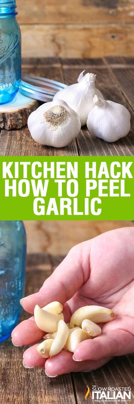 Kitchen Hack Peeling Garlic