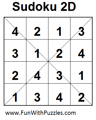 Sudoku 2D (Mini Sudoku Series #10) Solution