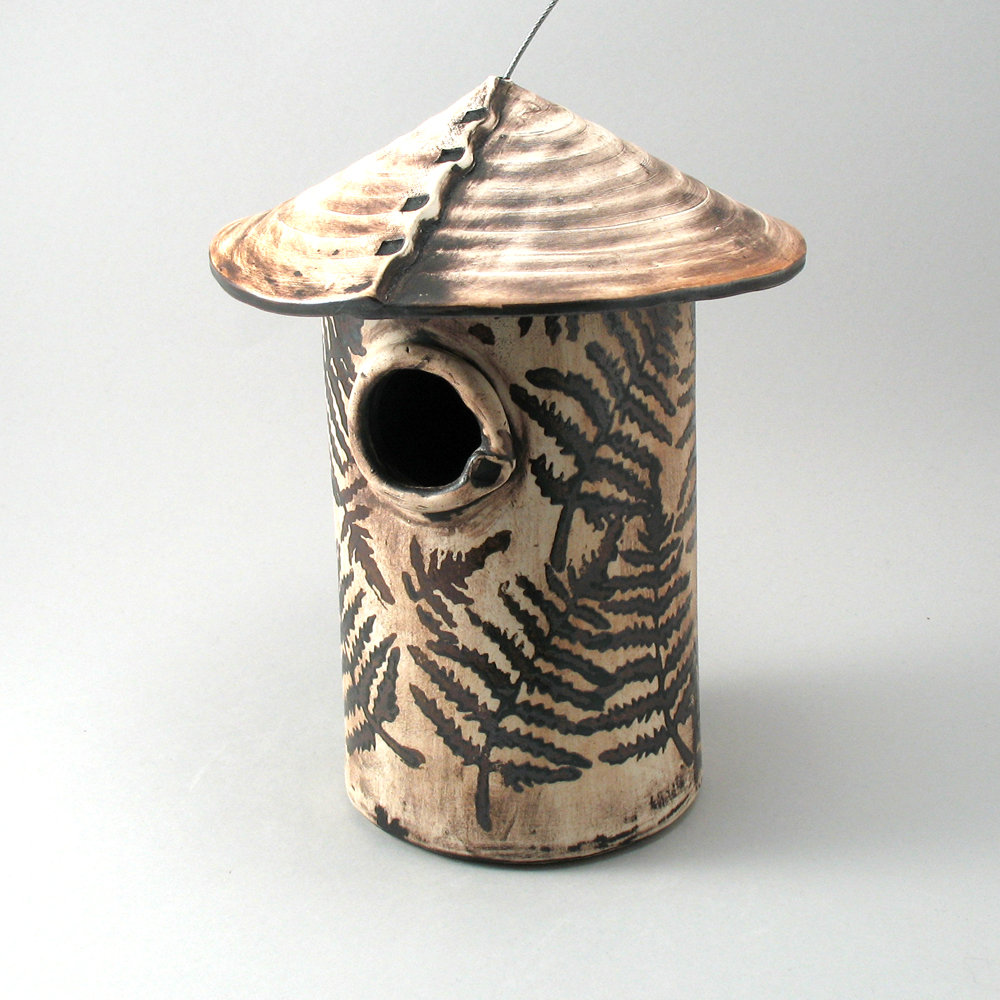 Bird In Everything Ceramic Birdhouse