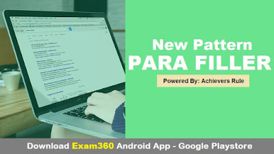 New Pattern English Parafiller for IBPS Exams New Pattern English Parafiller for IBPS Exams
