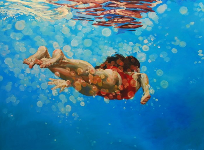 Картины женских фигур в воде