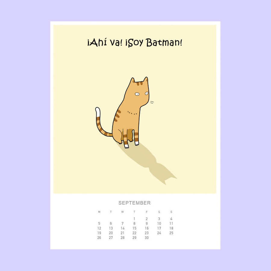 Calendario amantes de los gatos 2016 