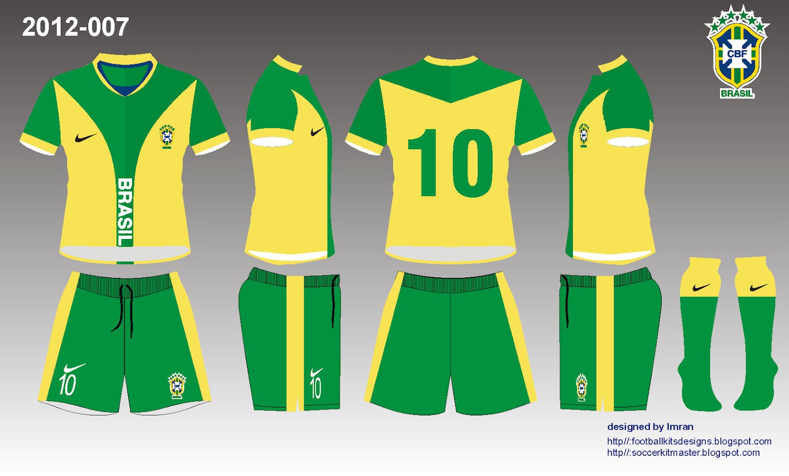 Football Kit Design Master Brazil New Football kit Design