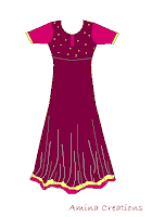 anarkali churidar stitching