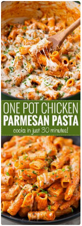 ONE POT CHICKEN PARMESAN PASTA