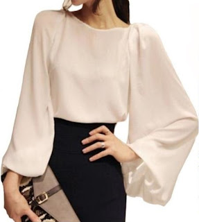 blusas con mangas anchas