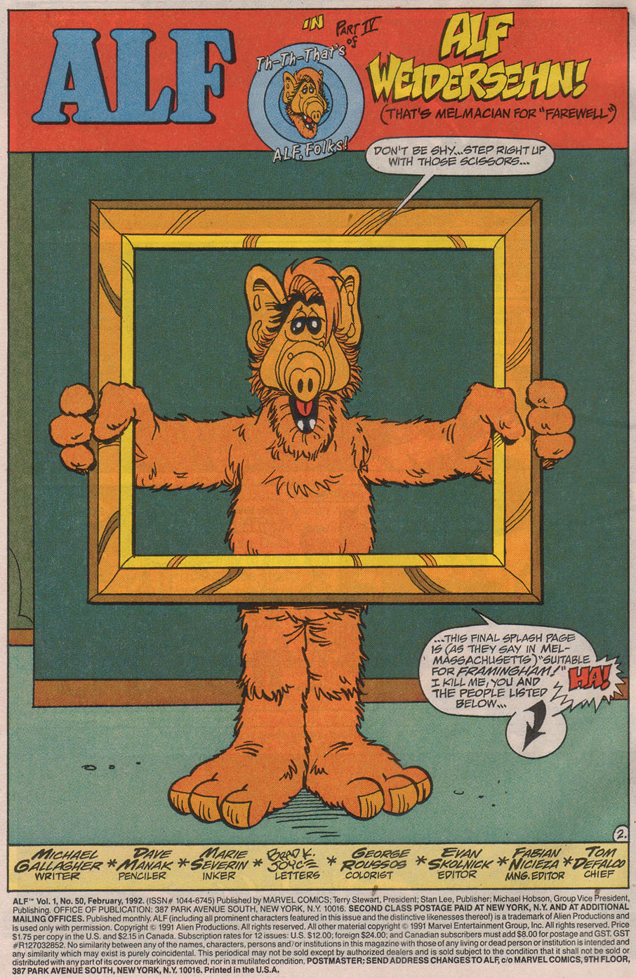 Read online ALF comic -  Issue #50 - 4