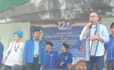Zulkifli Hasan Silaturahmi Dengan Kader PAN Lampung Timur