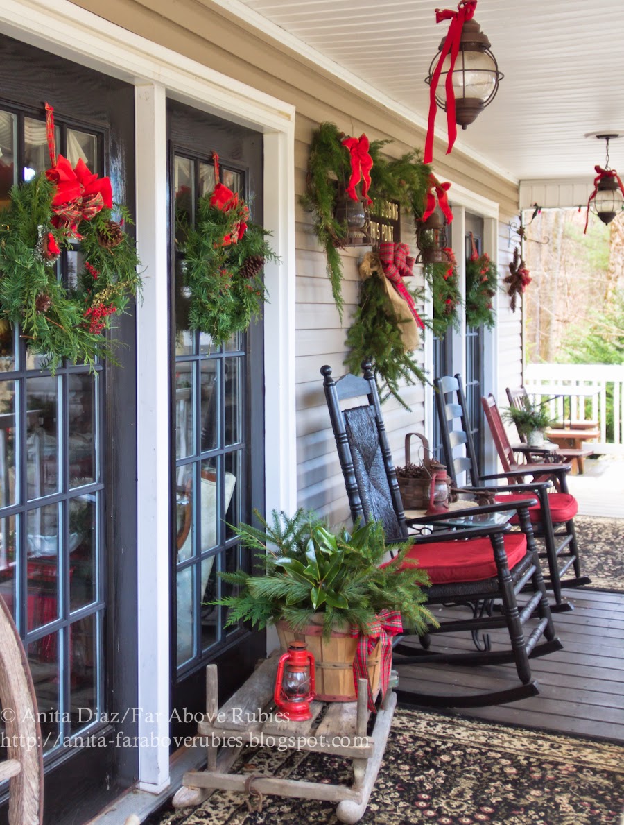Christmas Porch- Far Above Rubies-How I Found My Style Sundays- Christmas Edition- From My Front Porch To Yours