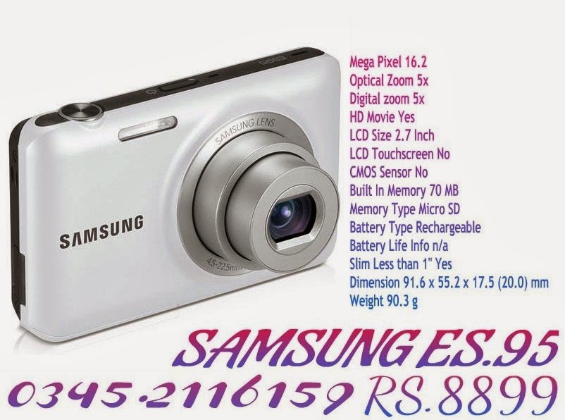 Digital Camera Price In Pakistan Samsung Camera Es95 Rs 8899