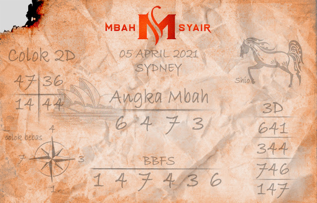 Syair Sydney 5 April 2021 Prediksi Sydney Ubertoto