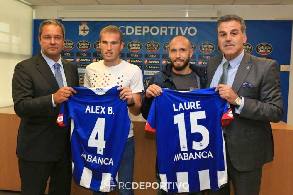 Oficial: El Deportivo de la Coruña renueva hasta 2018 a Álex Bergantiños y Laure