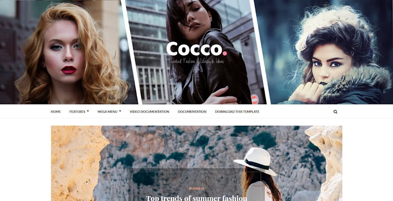 Cocco Stylish Template - Responsive Blogger Template
