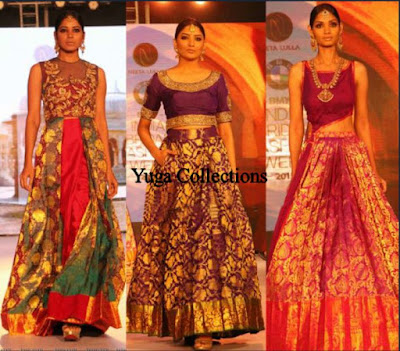 Dresses made out of Old Sarees, How to Recycle your old Kanjeevaram ...