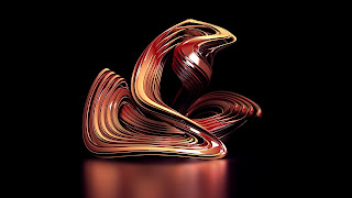 Abstract 3D Black background